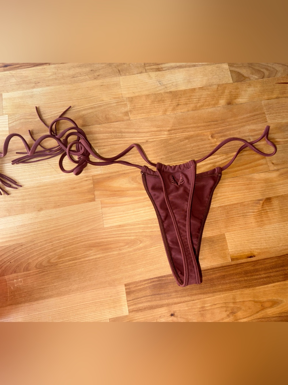 NWOT Minimale Animale Sanctuary Tassel Thong bikini bottom